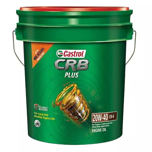 Castrol CRB Plus Engine Oil 20W-40 CH-4 8.5 L for Diesel Engine Commercial Vehicle, 3323
