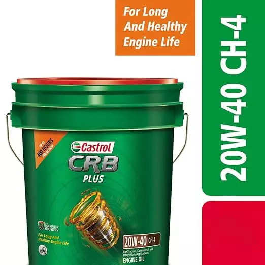 Castrol CRB Plus Engine Oil 20W-40 CH-4 8.5 L for Diesel Engine Commercial Vehicle, 3323