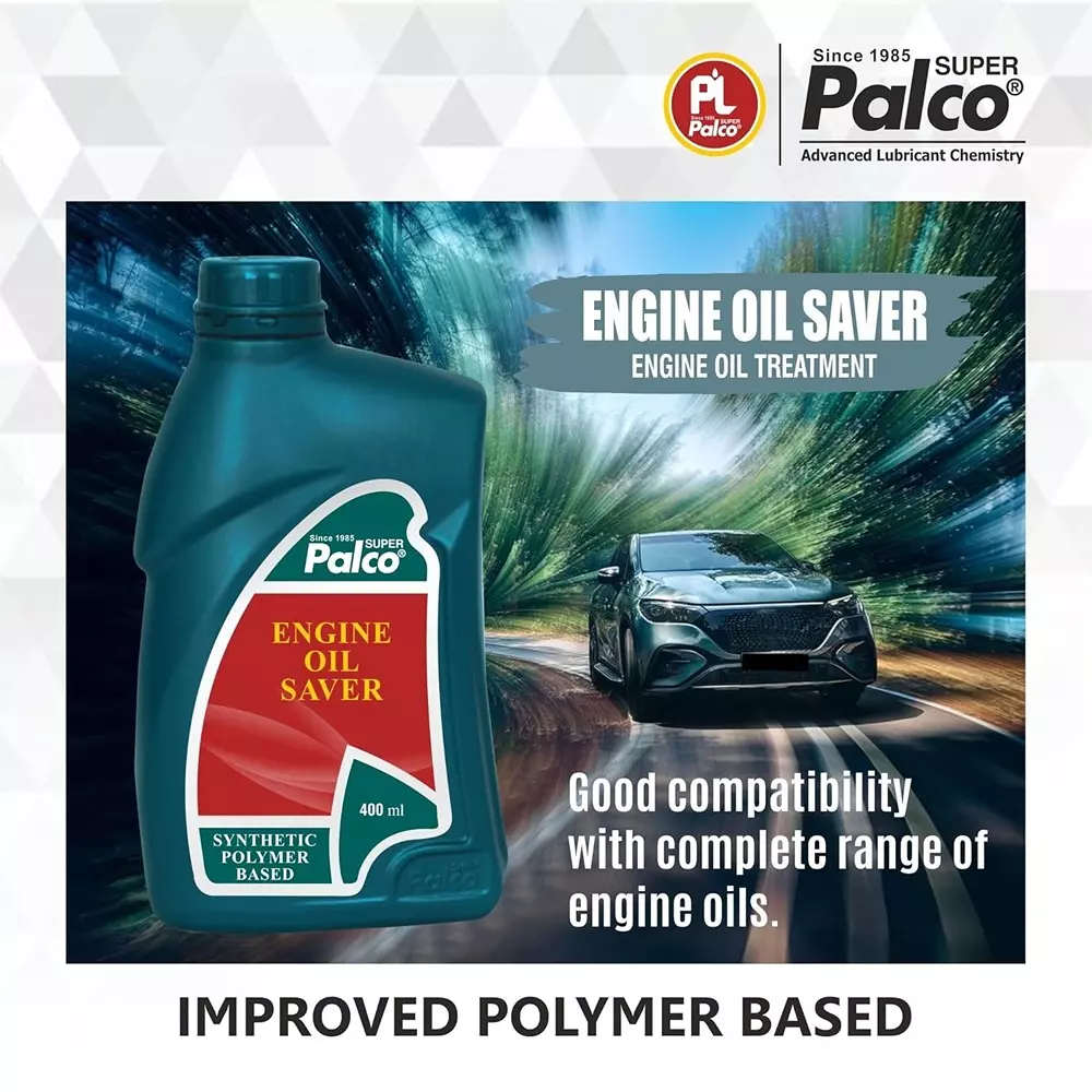Palco Engine Oil Saver 400 ml Capacity Oil Treatment Improves to Viscosity Clear Golden Natural (Pack of 5)