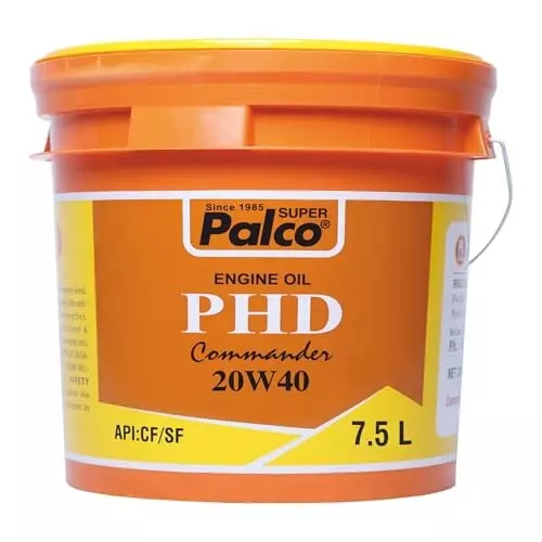 Palco Engine Oil CF API 7.5 L Capacity PHD 20W40 Commander Clear Red
