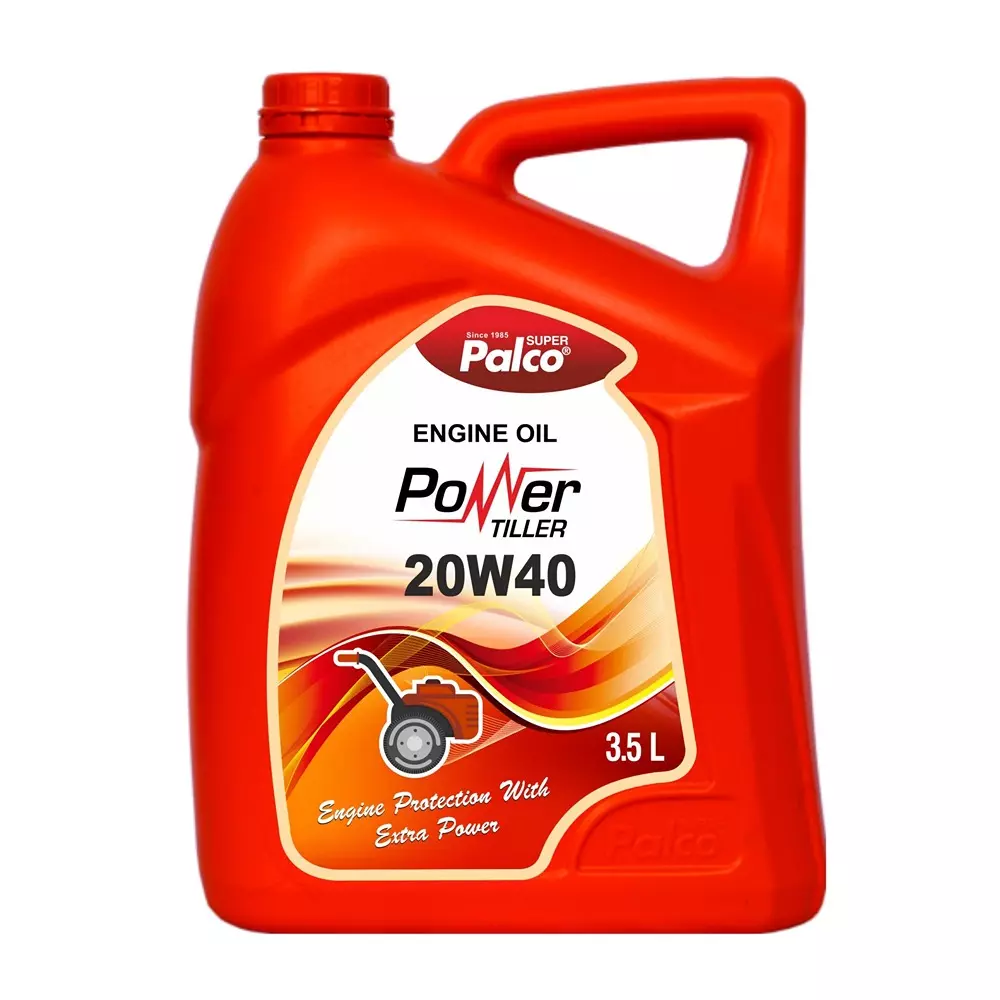 Palco Engine Oil 3.5 L API CF/SF Power-Tiller -20W40 Viscosity Clear Red (Pack of 4)