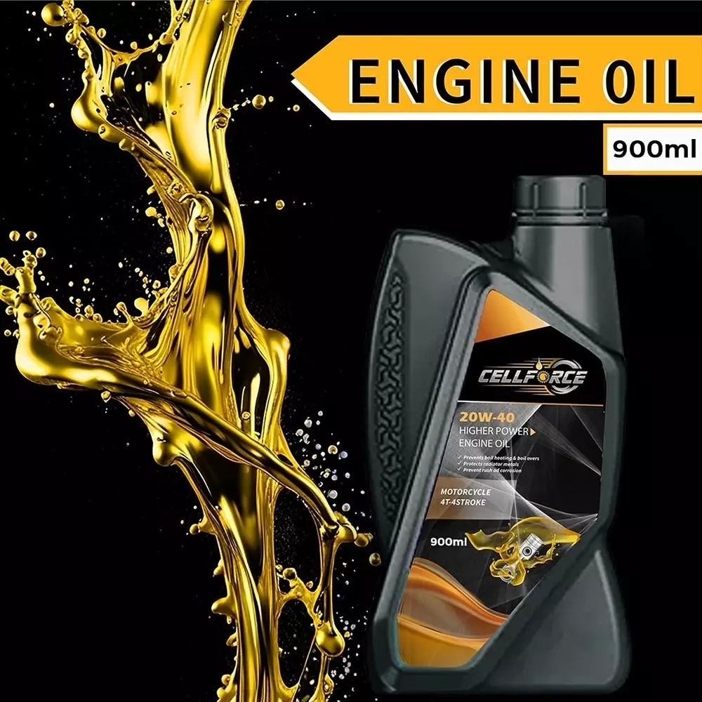 cellforce-fully-synthetic-4-t-4-stroke-engine-oil-yellow-900-ml-bottle-liquid-product-form-for-cars-bikes-trucks-industrial-use-c_20w40_900ml