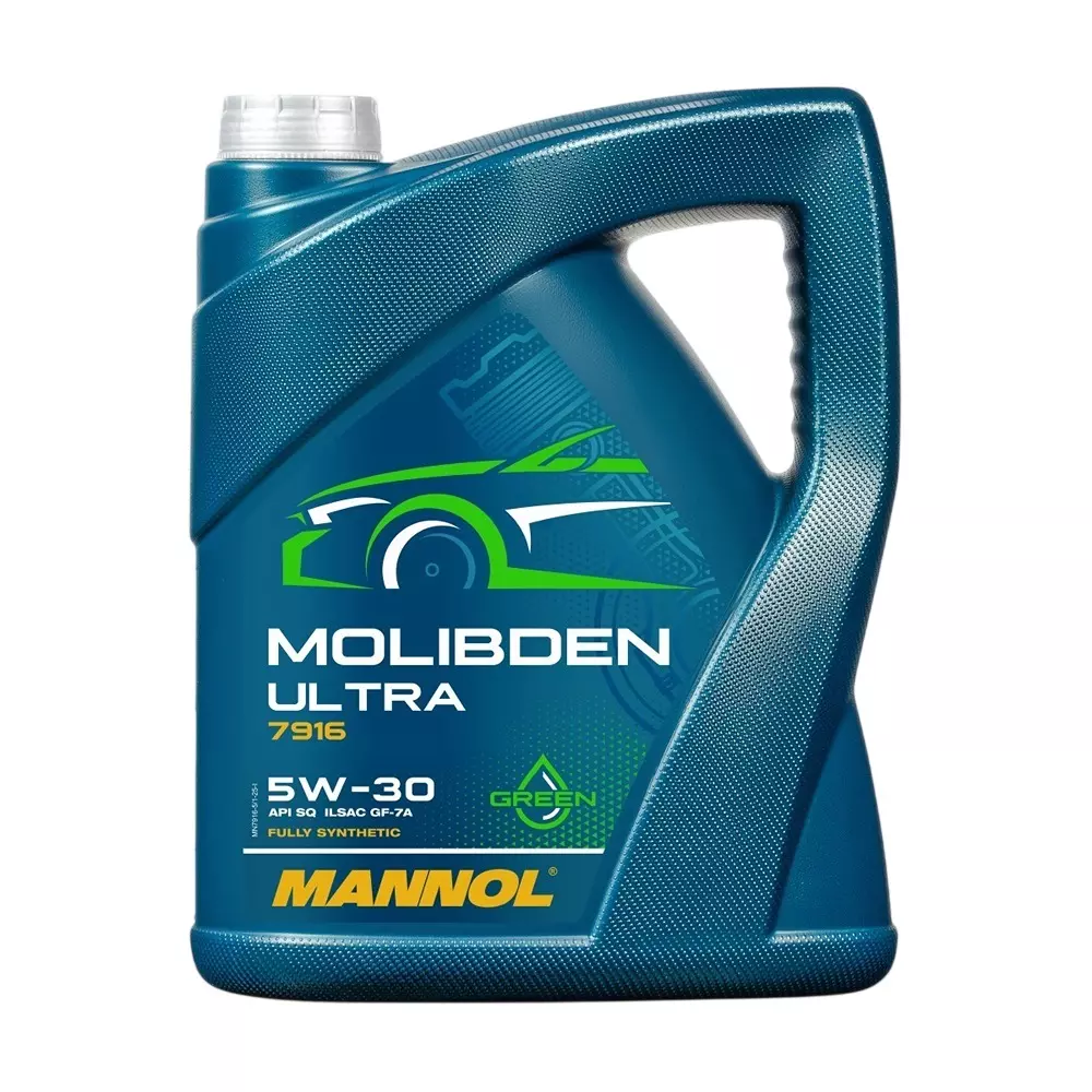 Mannol 4 L Molibden Ultra 5W-30 Synthetic Engine Oil Suitable For Petrol and Diesel Engines, 7916