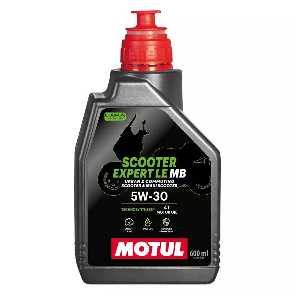Motul 600 ml Scooter Expert LE Technosynthese Engine Oil 5W-30 Ideal For Scooters