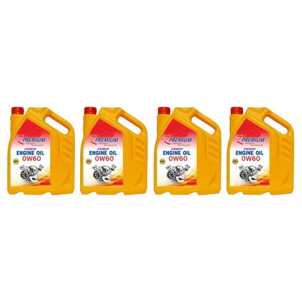 Z Premium 0W60 5 L Engine Oil for Commercial & Passenger Cars, 1127BIVZU8J (Pack of 4)