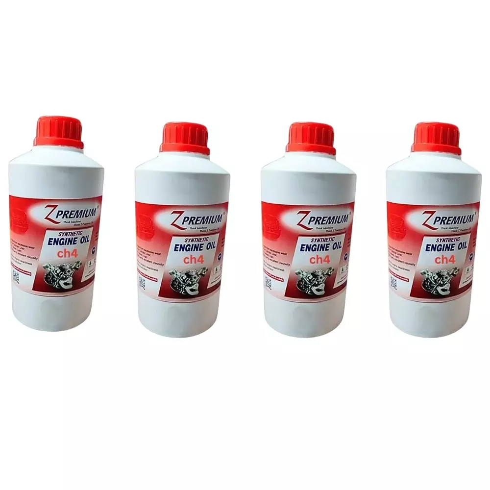 Z Premium CH4 Fully Synthetic Engine Oil 1 L Superior & High-Performance for Universal Vehicle (Pack of 4)