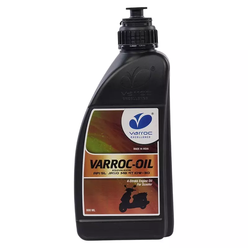 Varroc SAE 10W-30 SL MB Mineral Engine Oil 800 ml for Scooter, VOIL-10W30-800SL (Pack of 12)