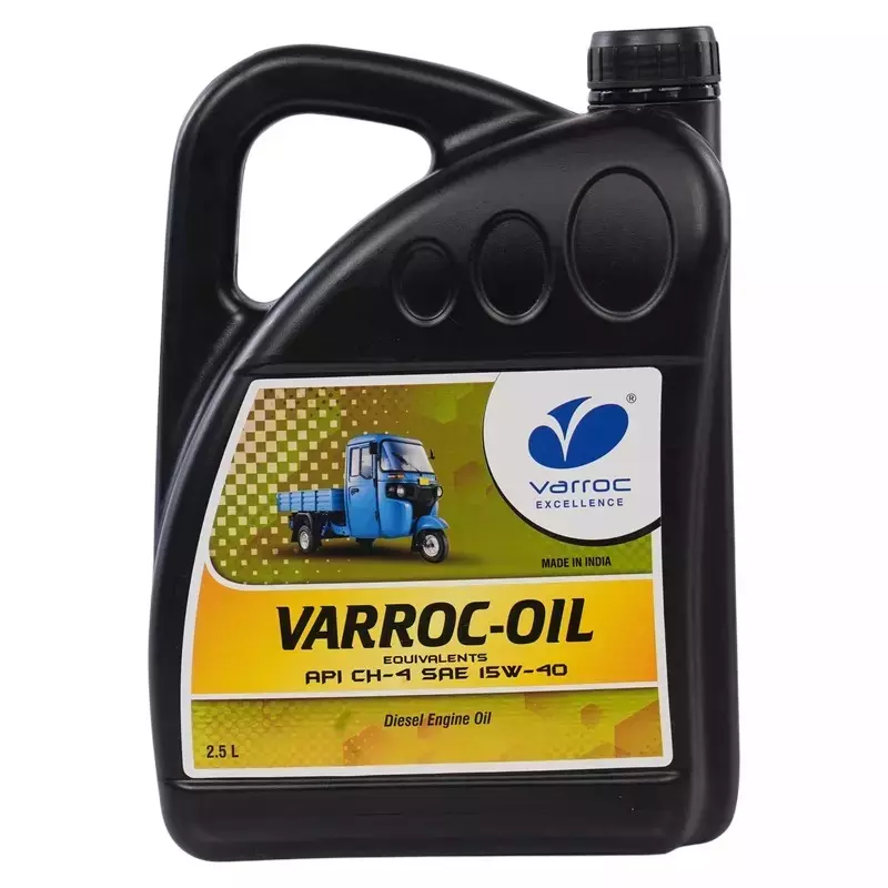 Varroc SAE 15W-40 CH-4 Multi Grade Engine Oil 2.5 L for 3 Wheeler Diesel Engine, VOIL-15W40-2500CH