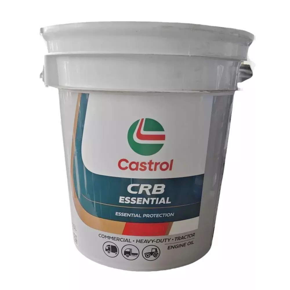 Castrol CRB Essential Engine Oil 15W-40 CH-4 10 L for Diesel Engine Commercial Vehicle, 2788