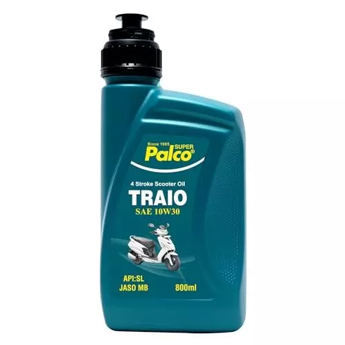 Palco 4T Gearless Engine Oil Traio SL, JASO-MB API 800 ml Capacity 10W30 Clear & Bright