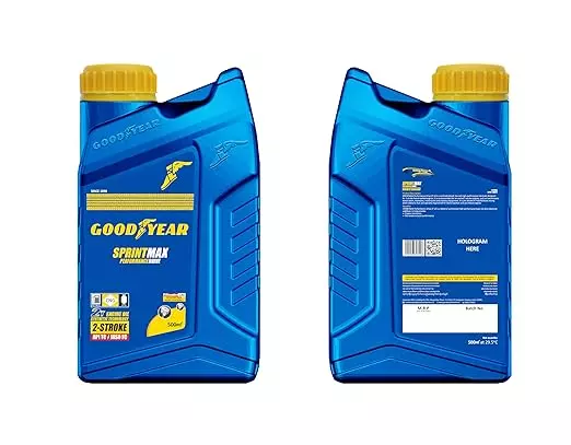GOODYEAR 2T 2-Stroke Sprintmax Performance Drive 2T Semi-Synthetic Engine Oil 0.5 Ltrs