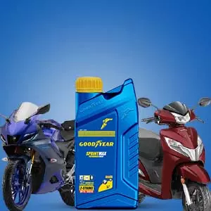GOODYEAR 2T 2-Stroke Sprintmax Performance Drive 2T Semi-Synthetic Engine Oil 1.0 Ltrs