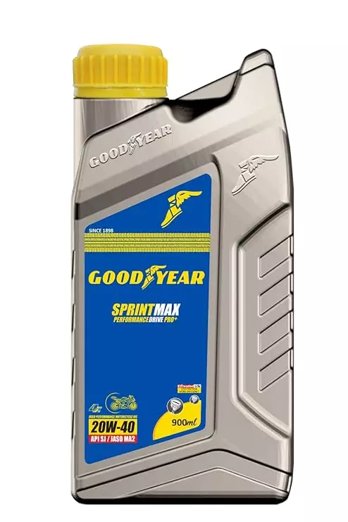 GOODYEAR 20W40 Sprintmax Performance Drive 4T Pro+ 4-Stroke Motorcycle Mineral Engine Oil 0.9 Ltrs