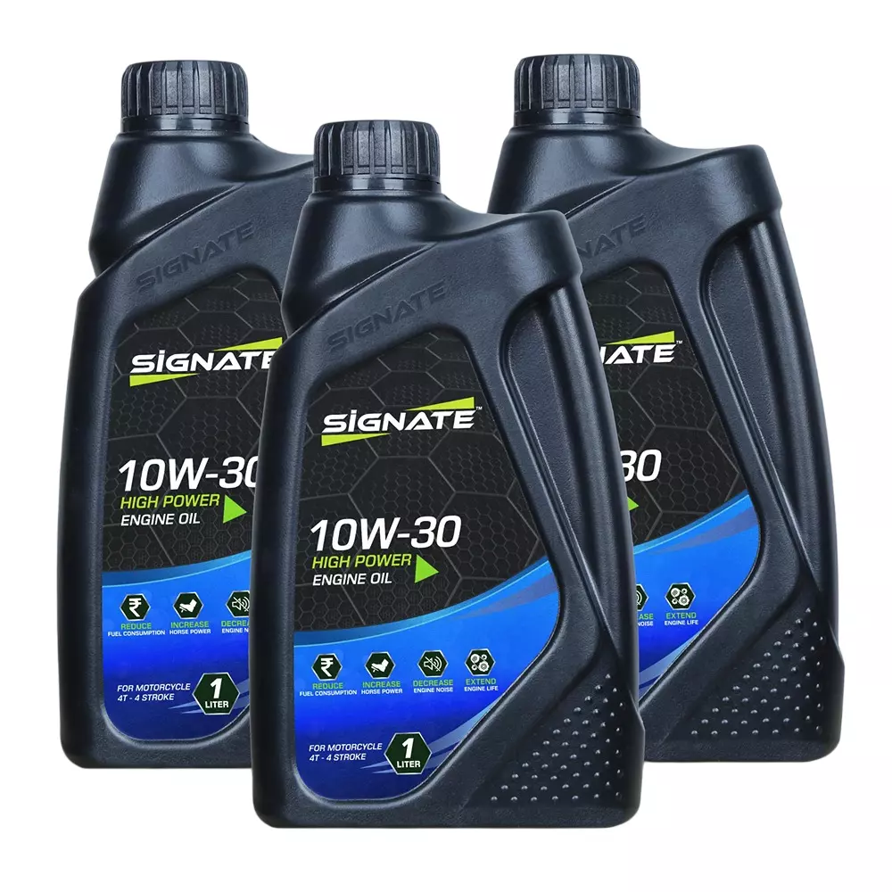 SIGNATE High Power 4T Engine Oil 10W-30 1 L For Scooter (Pack of 3)