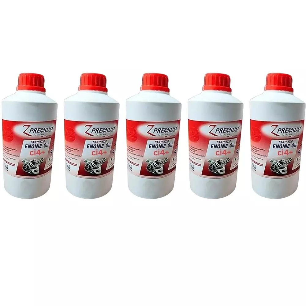 Z Premium CI4 Fully Synthetic Engine Oil 1 L Superior & High-Performance for Universal Vehicle (Pack of 5)