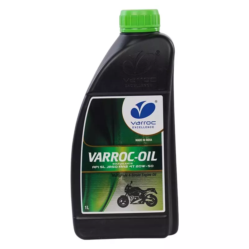 Varroc SAE 20W-50 SL MA2 Multi Grade Engine Oil 1 L for 2 & 3 Wheeler, VOIL-2050D-1000SL (Pack of 12)