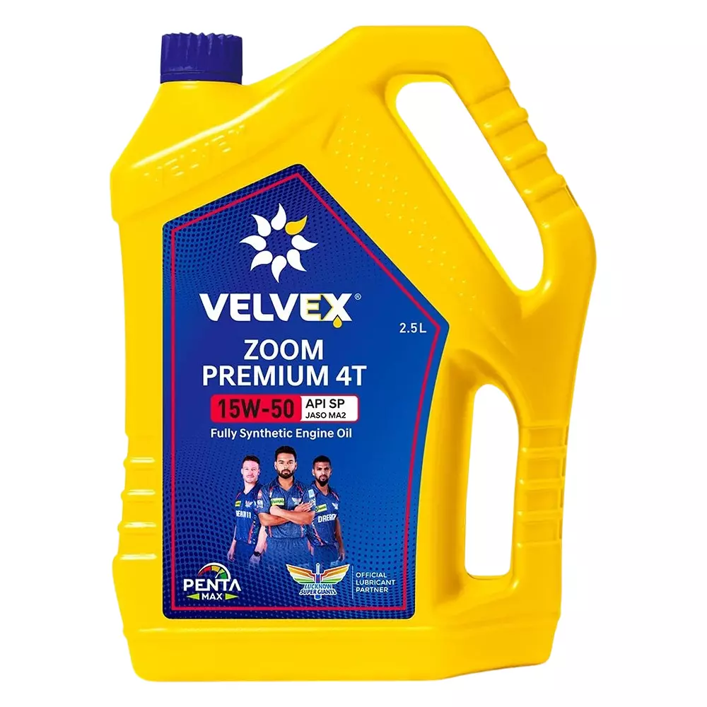 VELVEX Zoom Premium 4T 15W-50 Engine Oil 2.5 L Penta Max Protection for Bikes