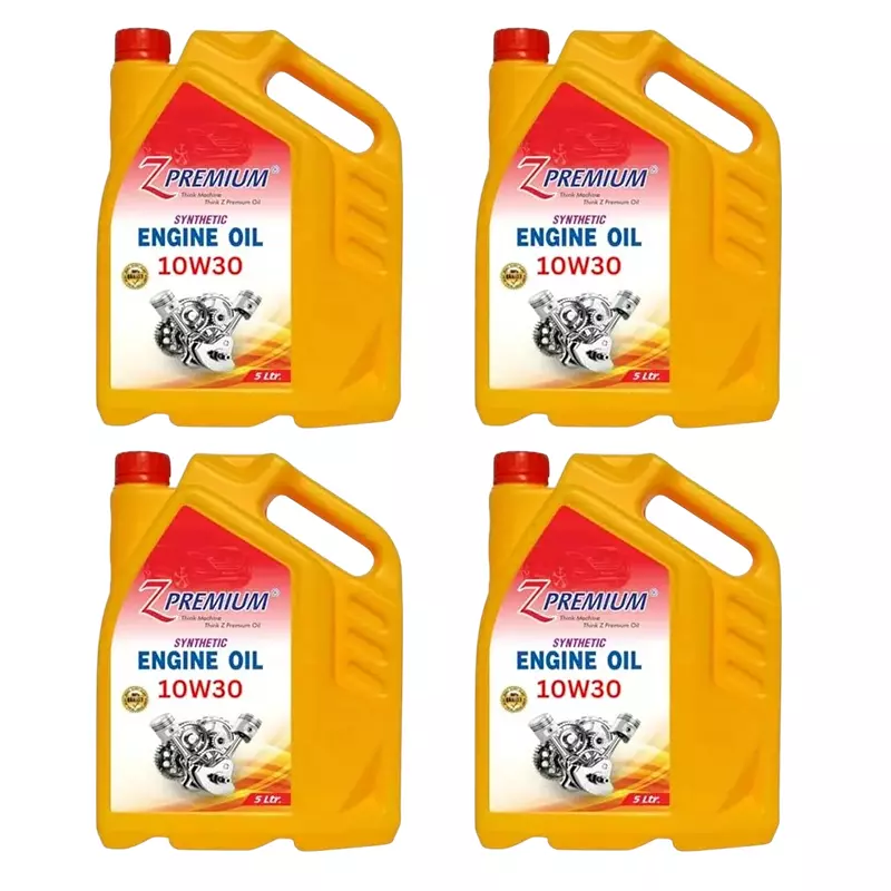Z Premium SAE 10W30 Engine Oil 5 L for Car, ZA_A1178_SAE10W30ENG_D4 (Pack of 4)