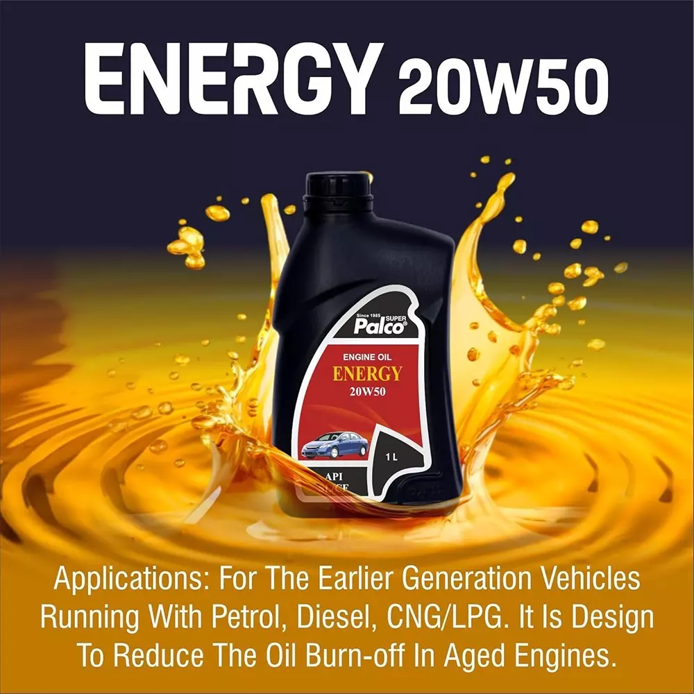 Palco  Engine Oil 1 L Capacity SL/CF API Energy- 20W40 Viscosity  (Pack of 5)