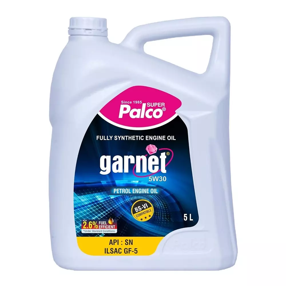Palco Garnet Engine Oil 5 L Capacity SN, ILSAC GF-5 API 5W30 Clear Golden Natural