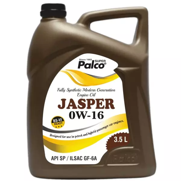 Palco Engine Oil SP ILSAC GF-6A API 3.5 L Capacity JASPER 0W16 Bright & Clear (Pack of 4)