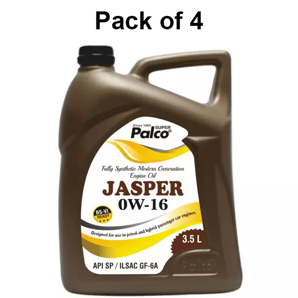 palco-engine-oil-sp-ilsac-gf-6a-api-35-l-capacity-jasper-0w16-bright-clear-pack-of-4