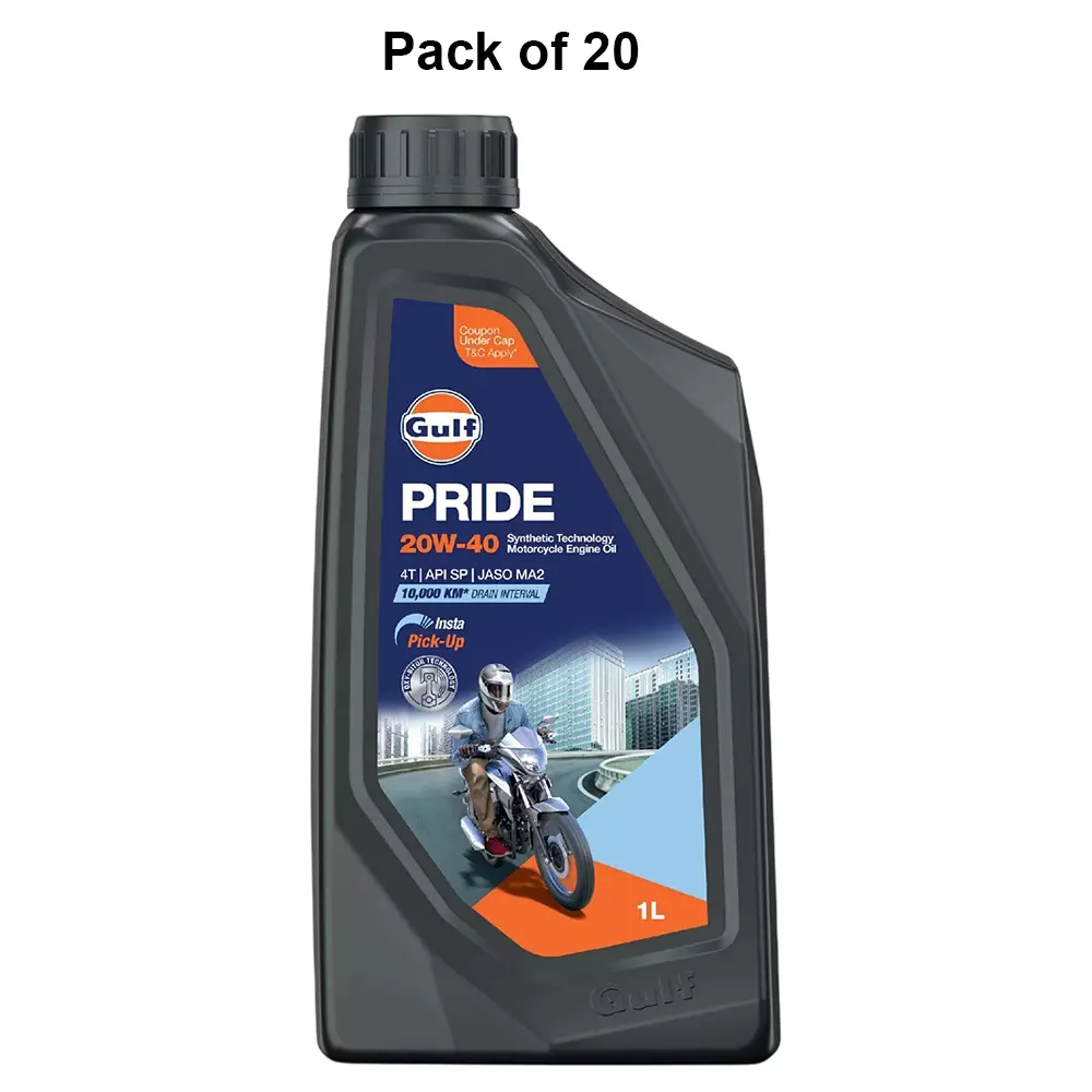 gulf-pride-4t-20w-40-engine-oil-1-l-capacity-pack-of-20