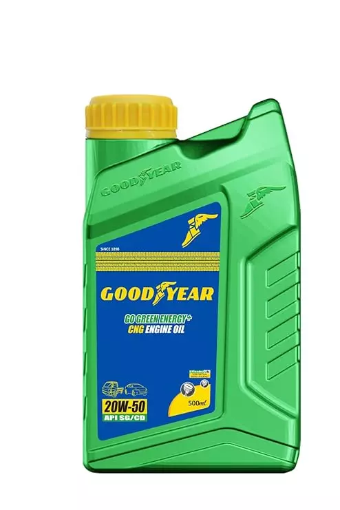 GOODYEAR Go Green+ 500ml 20W50 CNG Engine Oil For CNG Cars & Vehicles