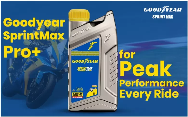 GOODYEAR 20W40 Sprintmax Performance Drive 4T Pro+ 4-Stroke Mineral Motorcycle Engine Oil 1.0 Ltrs