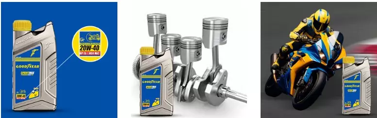 GOODYEAR 20W40 Sprintmax Performance Drive 4T Pro+ 4-Stroke Mineral Motorcycle Engine Oil 1.0 Ltrs