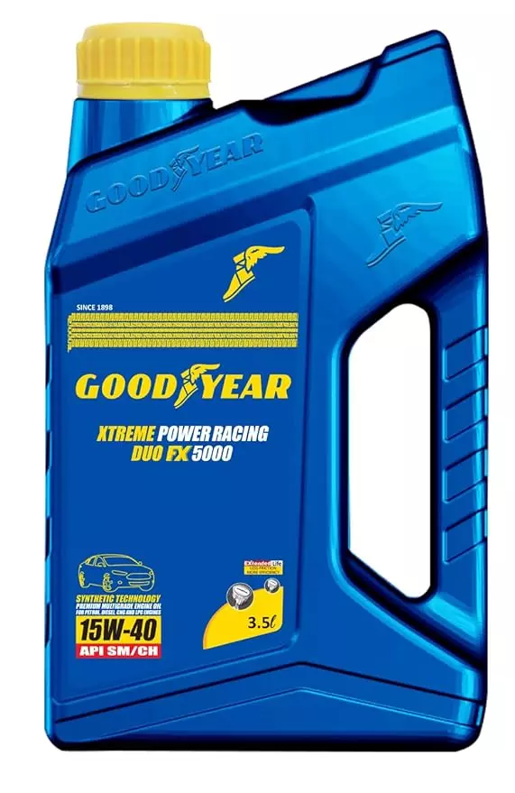 GOODYEAR 15W40 API SM/CH Xtreme Power Racing Duo FX 5000 Semi-Synthetic Multigrade Engine Oil 3.5L