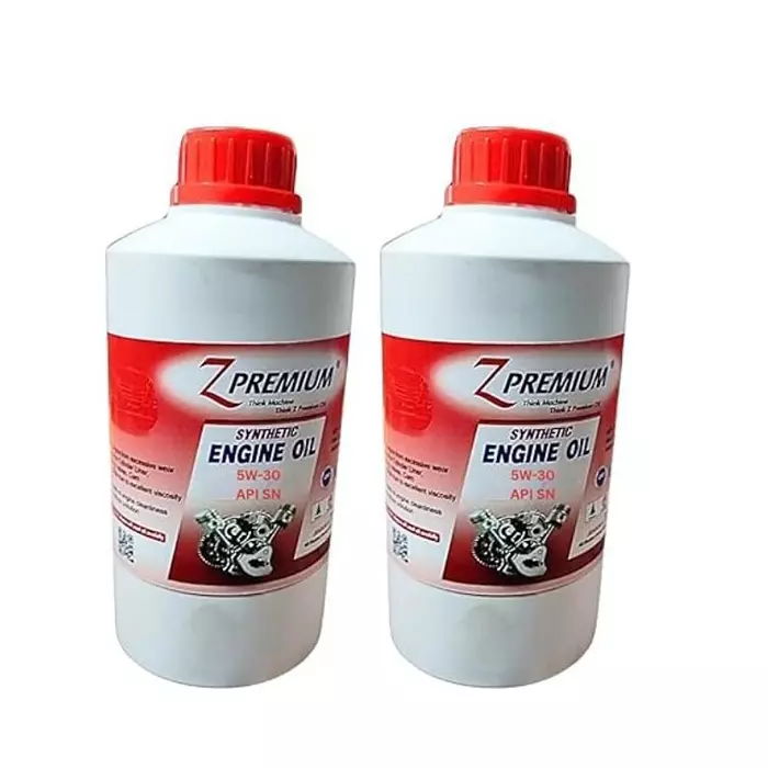 Z Premium 5W-30 SM Plus Fully Synthetic Engine Oil 1 L for Petrol, Diesel & CNG Cars (Pack of 2)