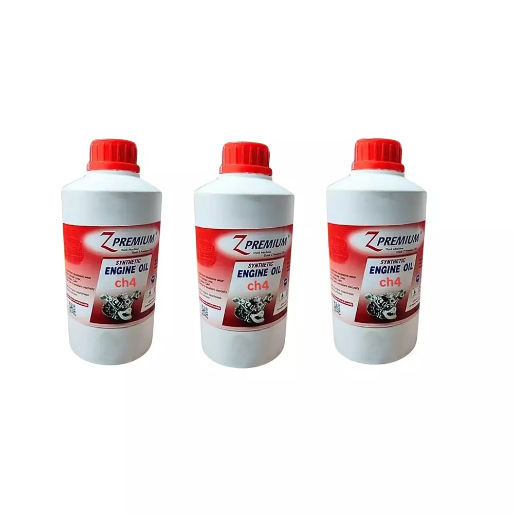 Z Premium CH4 Fully Synthetic Engine Oil 1 L Superior & High-Performance for Universal Vehicle (Pack of 3)