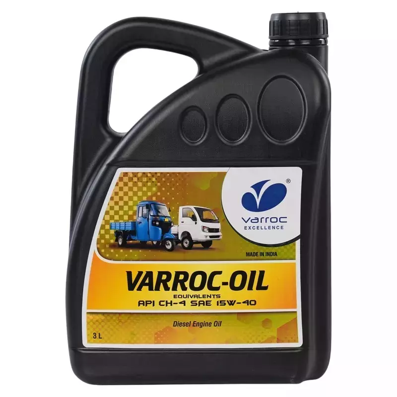 Varroc SAE 15W-40 CH-4 Multi Grade Engine Oil 3 L for 3 & 4 Wheeler Diesel Engine, VOIL-15W40-3000CH
