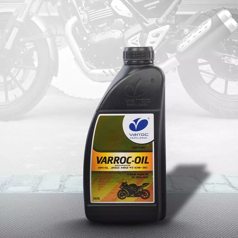 Varroc SAE 10W-30 SL MA2 Mineral Engine Oil 900 ml for 2 Wheeler, VOIL-10W30-900SL (Pack of 6)