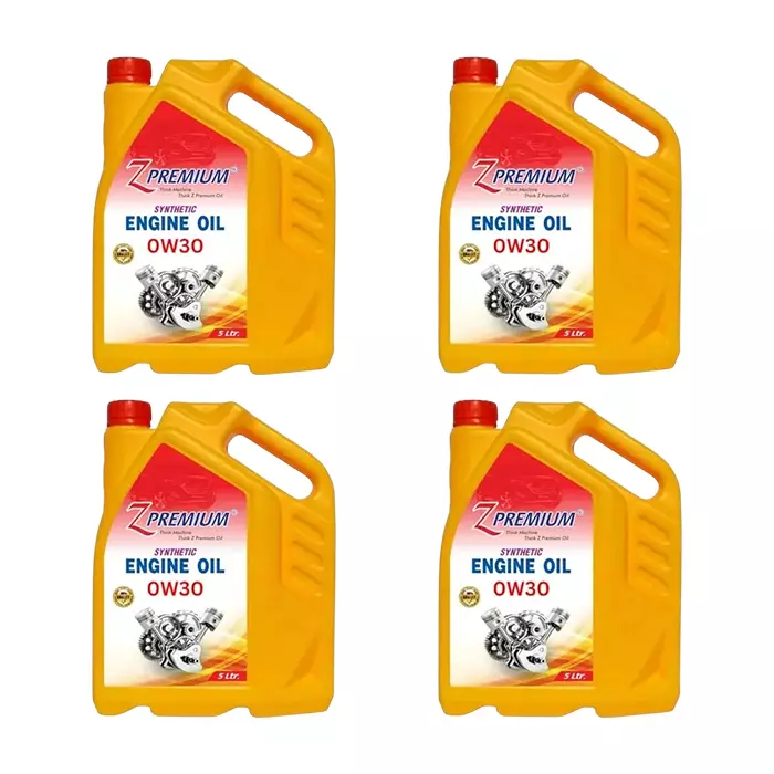 Z Premium SAE 0W30 Engine Oil 5 L for Car, ZA_A1171_SAE0W30ENG_D4 (Pack of 4)