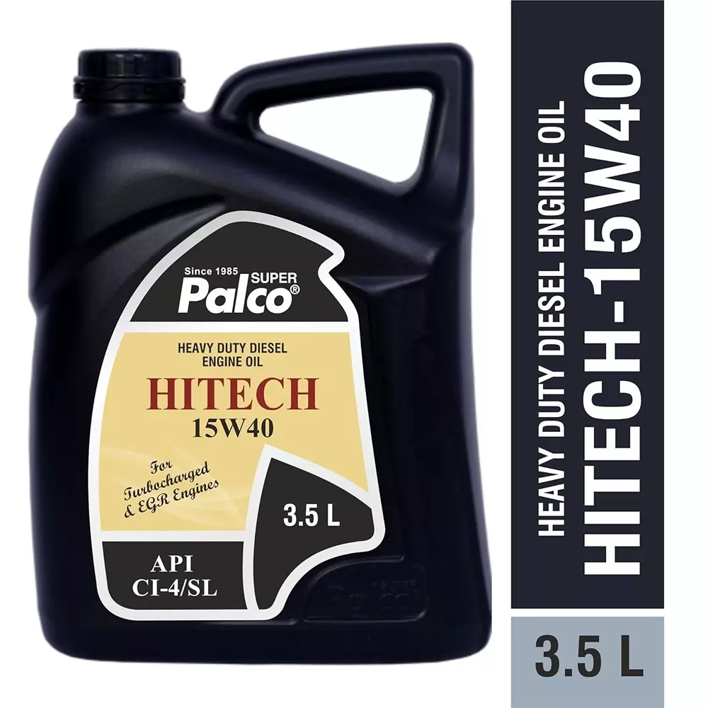 Palco Hitech Engine Oil 3.5 L Capacity CI-4 / SL API 15W40 Clear Golden Natural