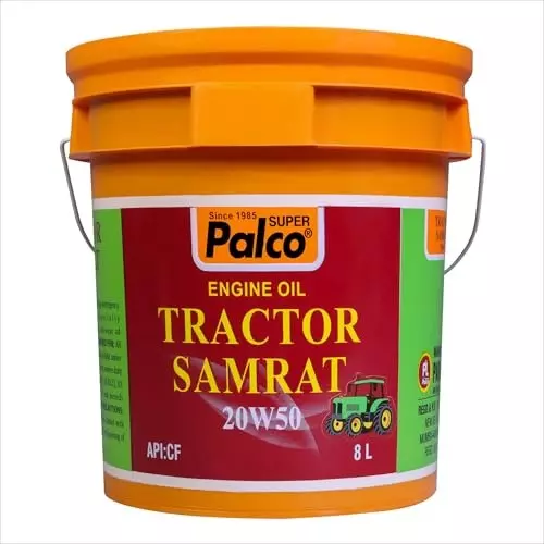 Palco Engine Oil Tractor Samrat CF API 8 L Capacity 20W50 Clear Red