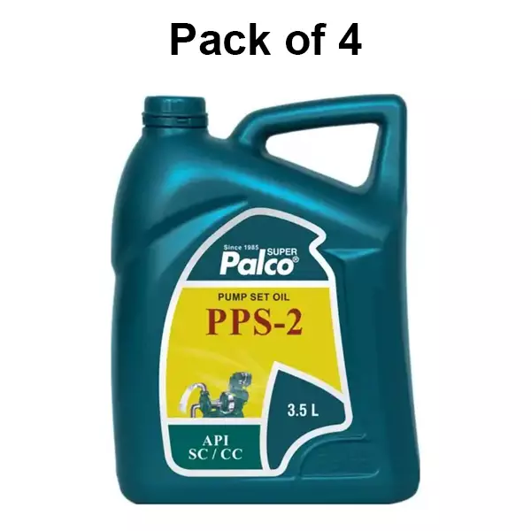 Palco PPS-2 Pump Set Oil 3.5 L API SC/CC SAE-40 Viscosity Clear Red (Pack of 4)