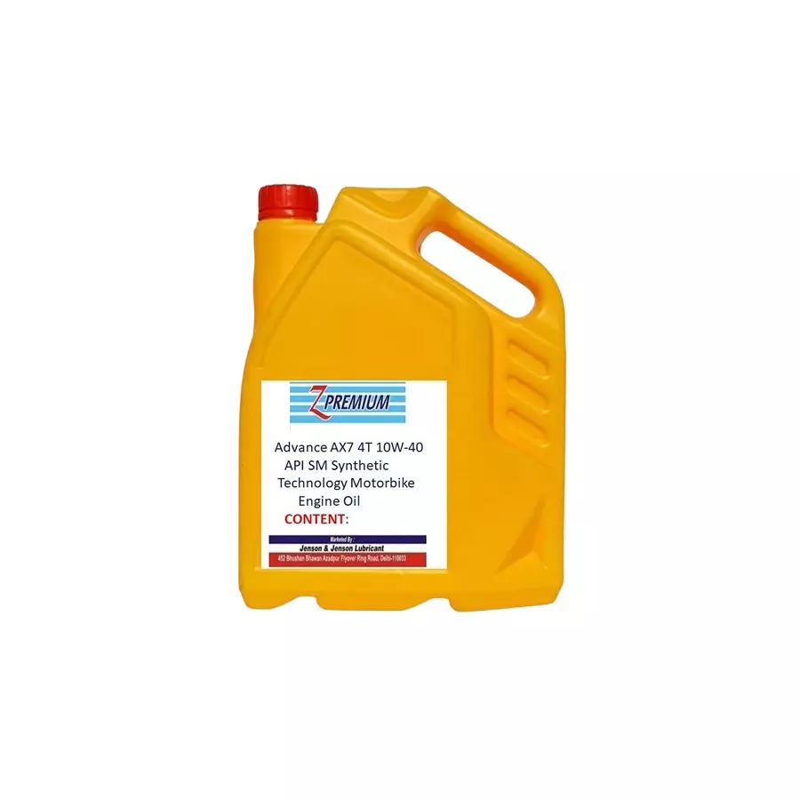 Z Premium AX7 4T 10W40 API SM 5 L Engine Oil for Motorcycles, 1127Z21PPW8