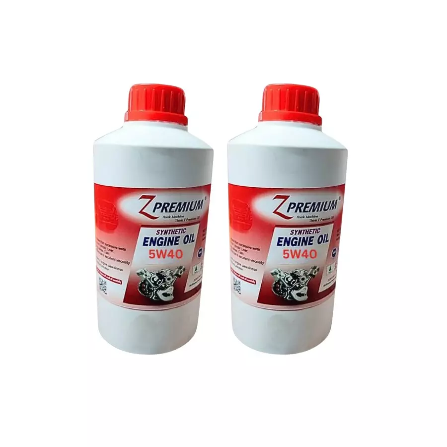 Z Premium 5W40 Fully Synthetic Engine Oil Superior & High-Performance for CNG/LPG Vehicle