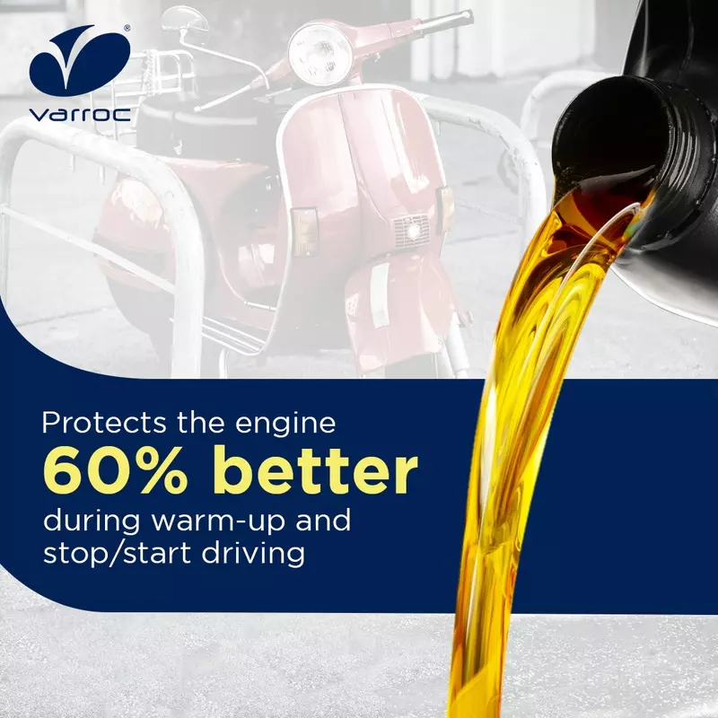 Varroc SAE 20W-50 SL MA2 Multi Grade Engine Oil 1 L for 2 & 3 Wheeler, VOIL-2050D-1000SL (Pack of 6)