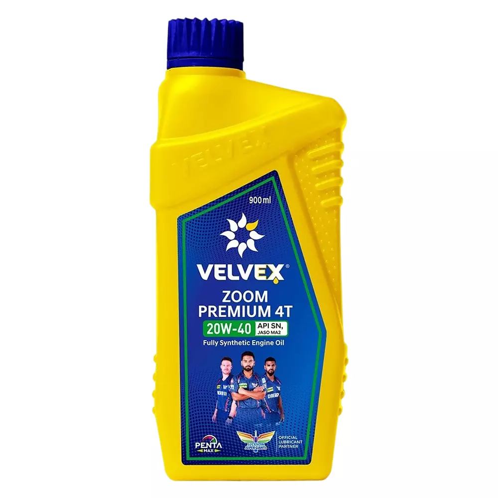 VELVEX Zoom Premium 4T 20W-40 Engine Oil 900 ml Penta Max Protection for Bikes