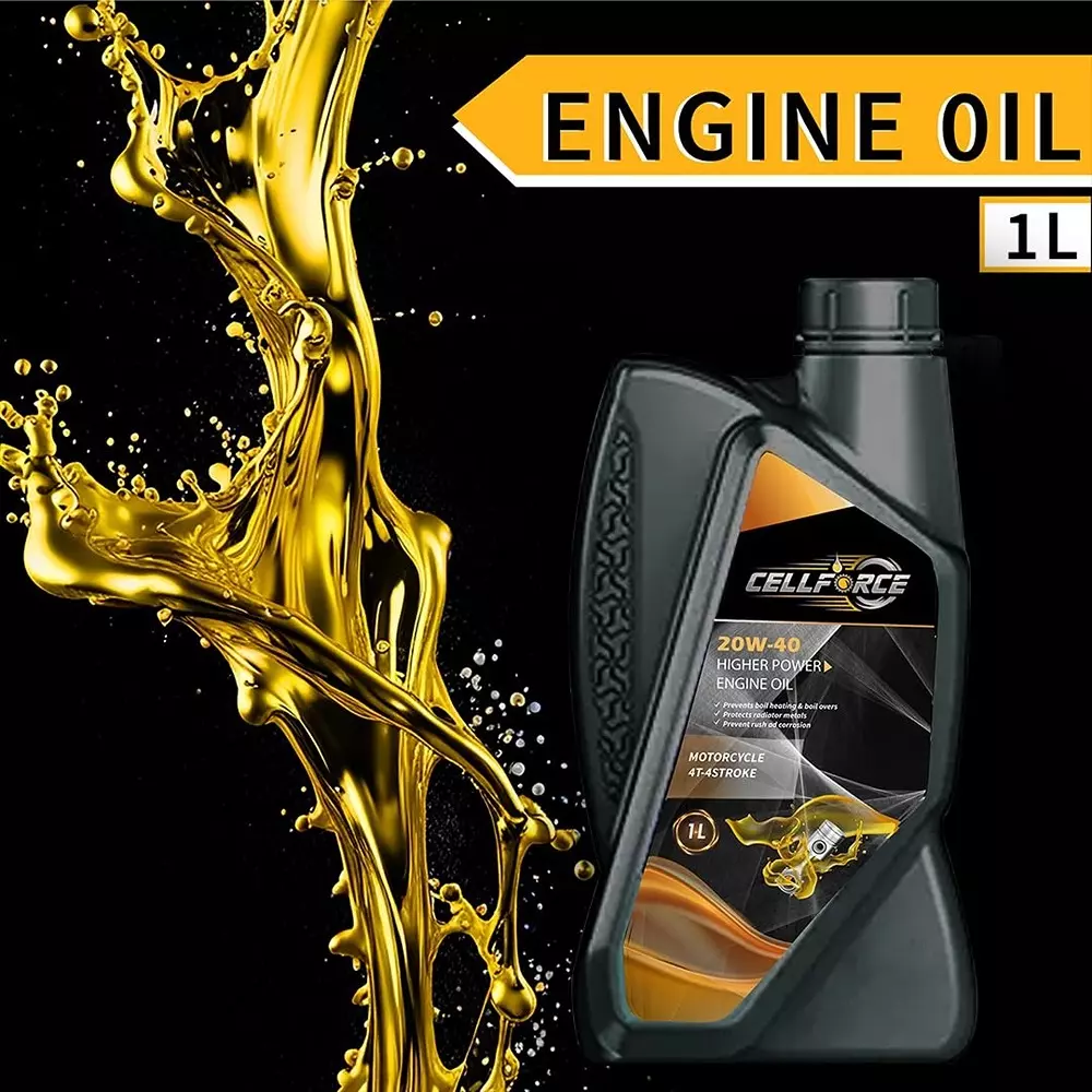 cellforce-fully-synthetic-4-t-4-stroke-engine-oil-yellow-1-l-bottle-liquid-product-form-for-cars-bikes-trucks-industrial-use-c_20w40_1l