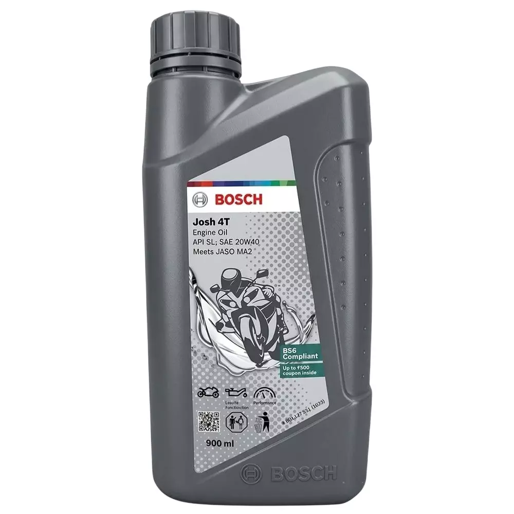 Bosch Josh 4T SAE 20W-40 Engine Oil 900 ml Capacity (Pack of 15)