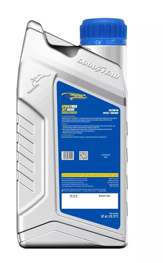 GOODYEAR 20W40 Sprintmax XT10000 4T Semi-Synthetic Engine Oil 1.0 Ltrs
