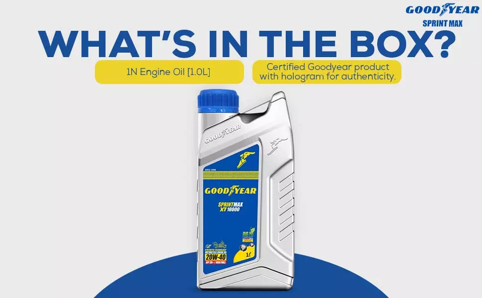 GOODYEAR 20W40 Sprintmax XT10000 4T Semi-Synthetic Engine Oil 1.0 Ltrs