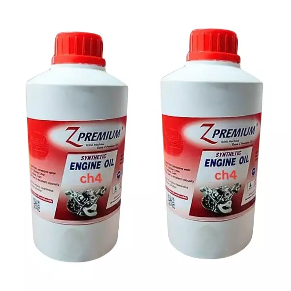 Z Premium CH4 Fully Synthetic Engine Oil 1 L Superior & High-Performance for Universal Vehicle (Pack of 2)