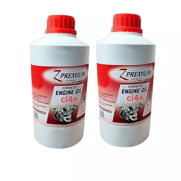 Z Premium CI4 Fully Synthetic Engine Oil 1 L Superior & High-Performance for Universal Vehicle (Pack of 2)