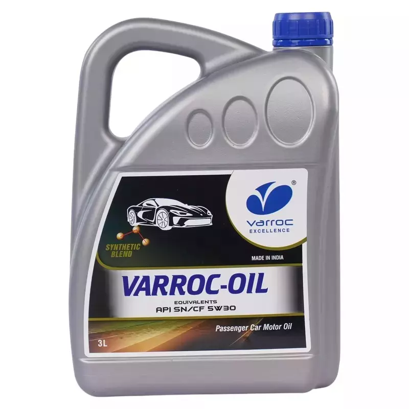 Varroc SAE 5W-30 SN MA2 Synthetic Engine Oil 3 L for 2, 3 & 4 Wheeler, VOIL-5W30-3000SN